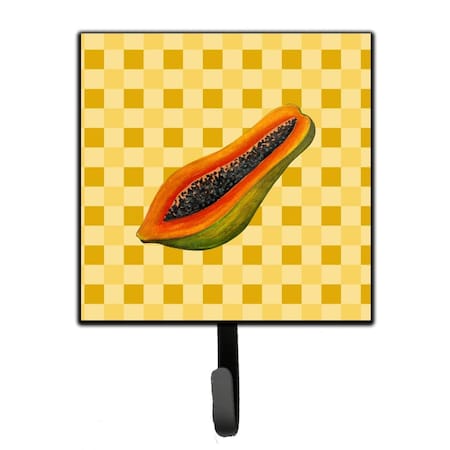 Carolines Treasures Sliced Papaya on Basketweave Leash or Key Holder BB7242SH4